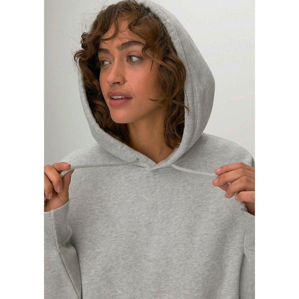 GOLDEN TNA Gray Hooded Sweatshirt Hoodie sz S